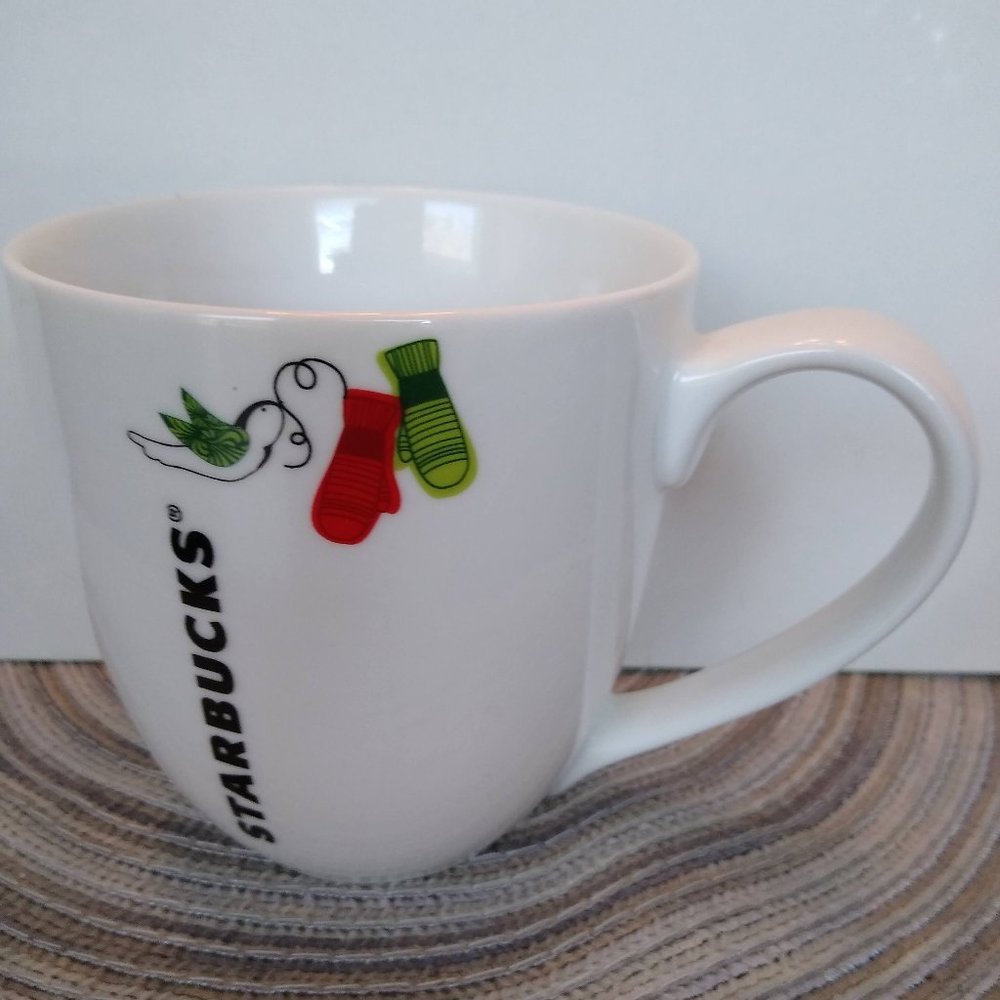 Starbucks 2011 Christmas Mitten mug 13oz.